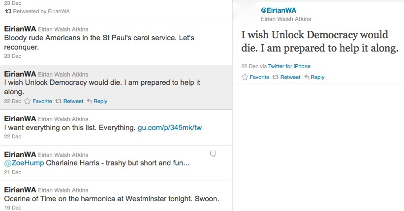 Eirian Walsh Atkins twitter page